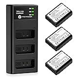 FirstPower LP-E10 Battery 3-Pack 1600mAh with