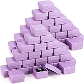 Yinkin 72 Pcs Jewelry Ring Gift Boxes Bulk 2 x 2 x 1.2 Inch Ring Necklace Earring Boxes for Weddings Christmas
