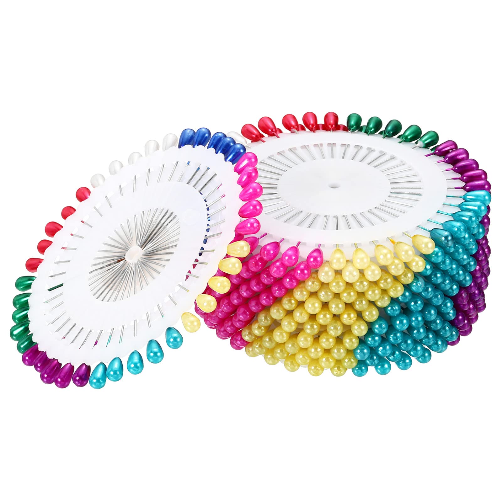 PATIKIL Sewing Pins, 24 Set Decorative Corsage Straight Pin for Sewing Crafts Supplies, Multicolor