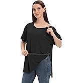 Unisex Post Shoulder Surgery Shirts for Men Rotator Cuff Chest Recovery Shirt Women Full Snap Access Dialysis Chemo Clothing