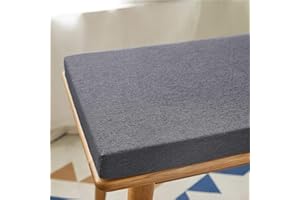 Bench Cushion Outdoor/Indoor Non-Slip with Zipper - Patio Porch Swing Cushions, 48/40/50 x 12/14/16/18 inch Bay Window Seat F