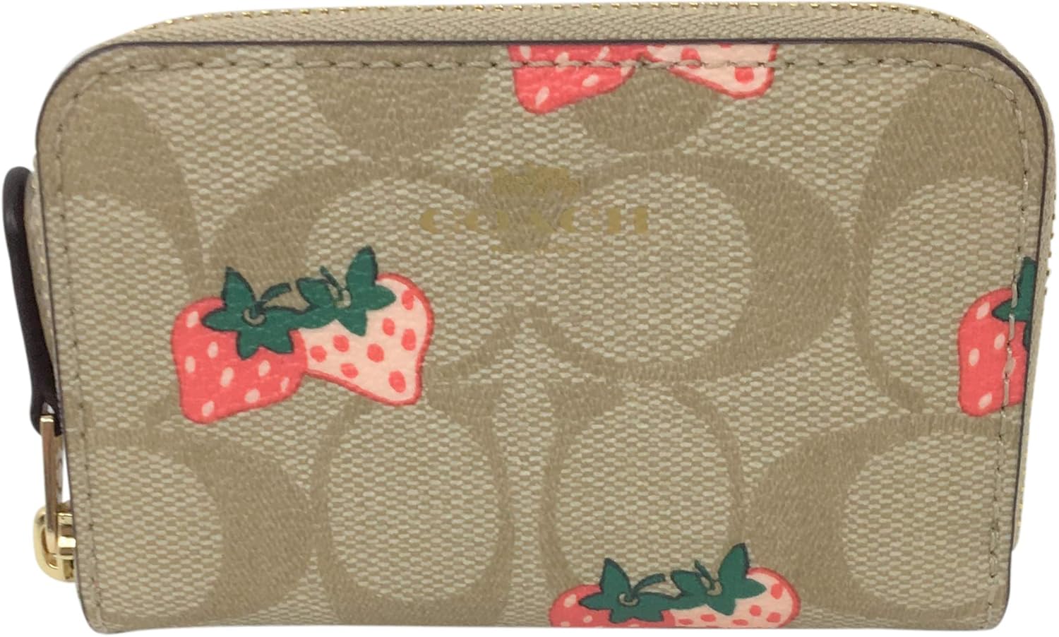 coach zip around card case
