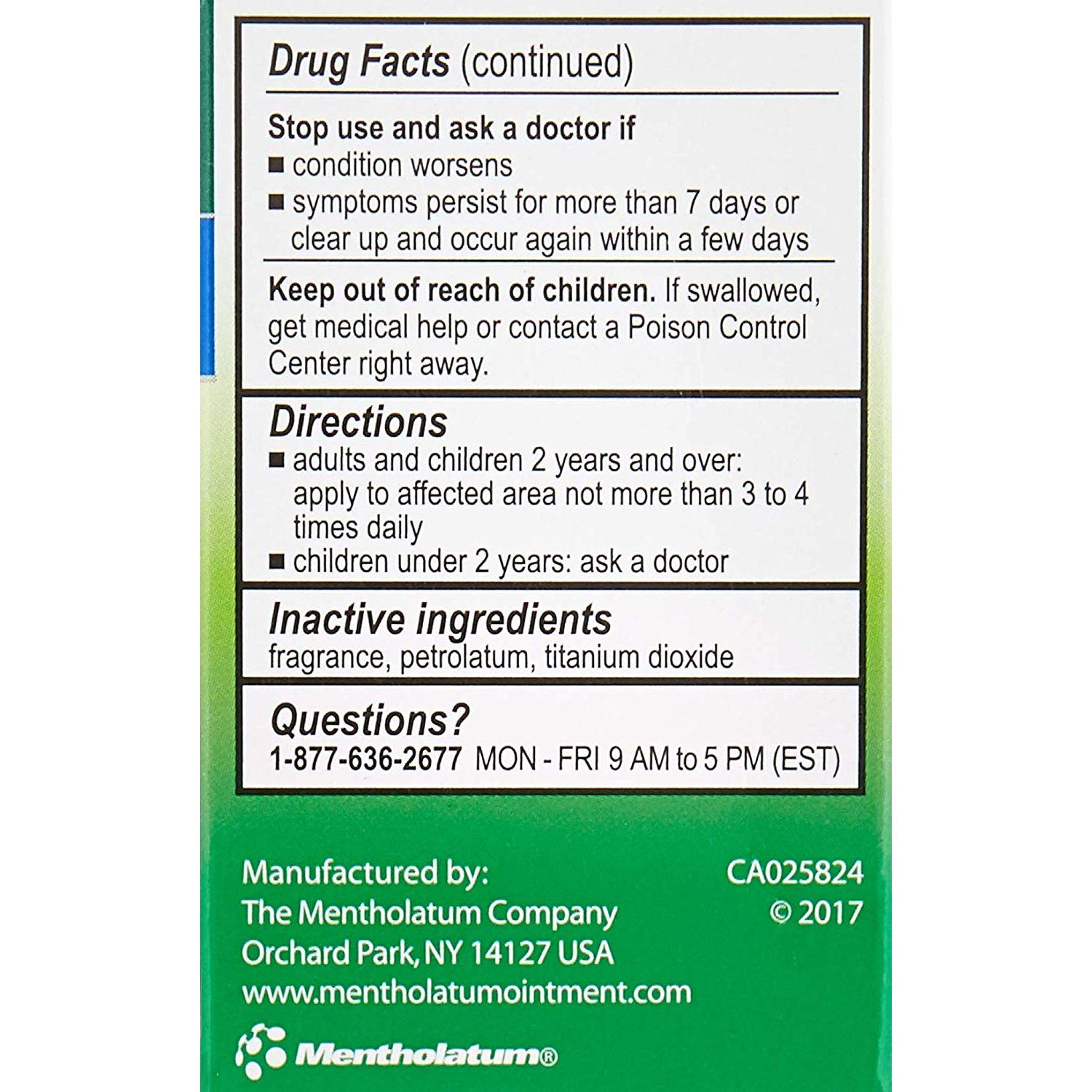 Mentholatum Original Ointment Soothing Relief, Aromatic Vapors - 1 oz (Pack of 4)