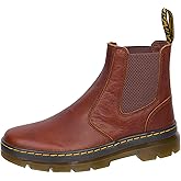Dr. Martens Unisex Embury Ambassador Leather Chelsea Boot, Cashew, 9 Women/8 Men
