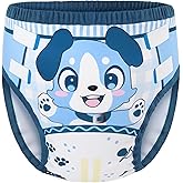 Littleforbig Soft Silky Underwear Comfortable Washable Reusable Adult Training Pants - Little Blue M