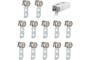 Venussar 2 Wheel Trolley Assembly Rollers, Pack of 12 Bearing Trolley Assembly, Strut Channel Rollers Trolley for 1-5/8" Wide and All 1-5/8" or Taller Strut Channel