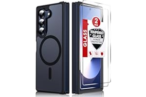 LeYi for Z-Fold-7-Case: Galaxy Z Fold 7 Case [Compatible with MagSafe] with 2Pcs Tempered Glass Screen Protector, Fast Magnetic Integrated Structure for Samsung Fold 7 Case,Black
