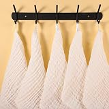 Lanjue 8 Pcs Muslin Cloths 12x12 Inch 6-Layer Baby Burp Cloths White view 6
