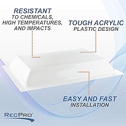 RecPro RV Skylight Outer Dome | 14" x 22" Universal