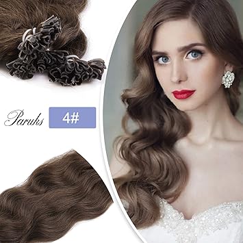 Amazon Com Paruks Pre Bonded Keratin Nail Tips U Tip Human Hair