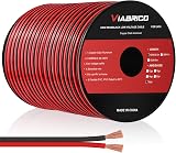 VIABRICO 16 AWG Automotive Wire 100ft Red Black 2 Conductor 12V/24V DC