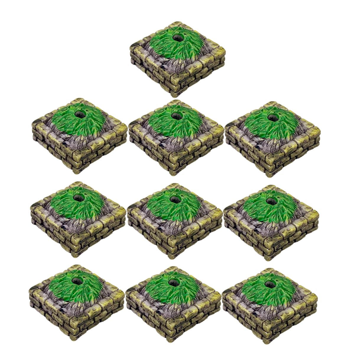 NUOBESTY 10pcs Tree Altar Base Landscape Model Tree Altar Desert Habitat Diorama Kit Sand Table Scenery Landscape Model Architectural Stand s Mini Plastic