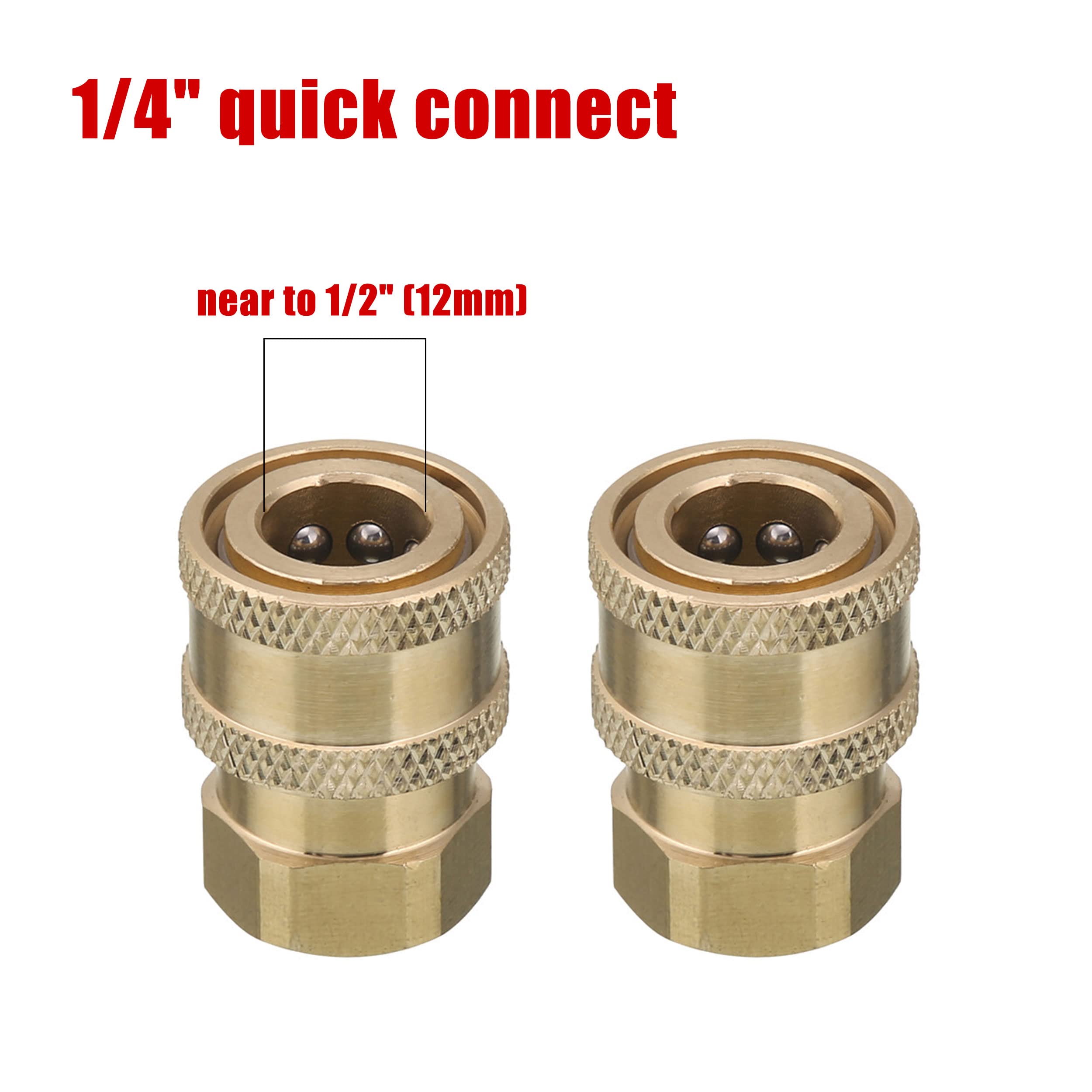 Tool Daily Pressure Washer Coupler, 1/4 Inch Quick Connect