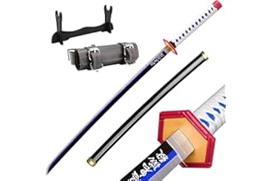 Taoyu Demon Slayer Sword About 41 inches, with Display Stand and Belt. Hashira Pillars & Protagonist Katana for Anime Cosplay Purpos, Anime Original Texture, Various Styles Available