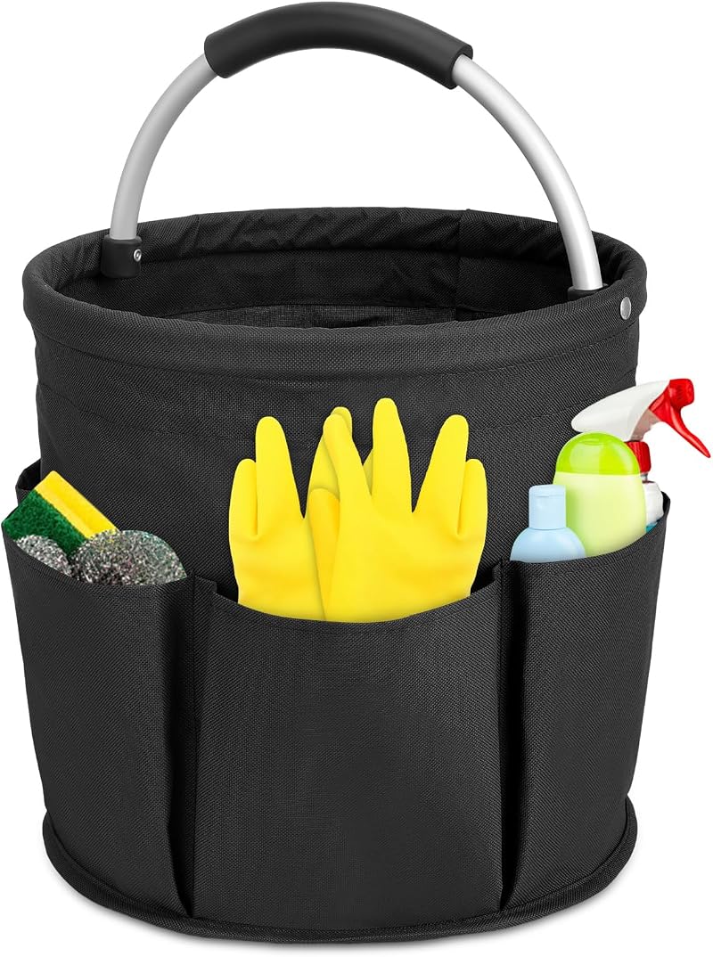 Partideal Tool Bag with Handle 17L Collapsible Bucket Organizer