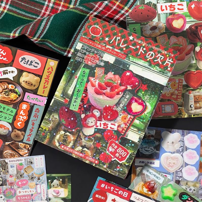 Japanese Manga Style Sticker Book, Romantic Memory Series - 45 Pieces of Ancient Comic Style Material Handbook, for Diary Scrapbooking Notebooks-Japanese Stickers