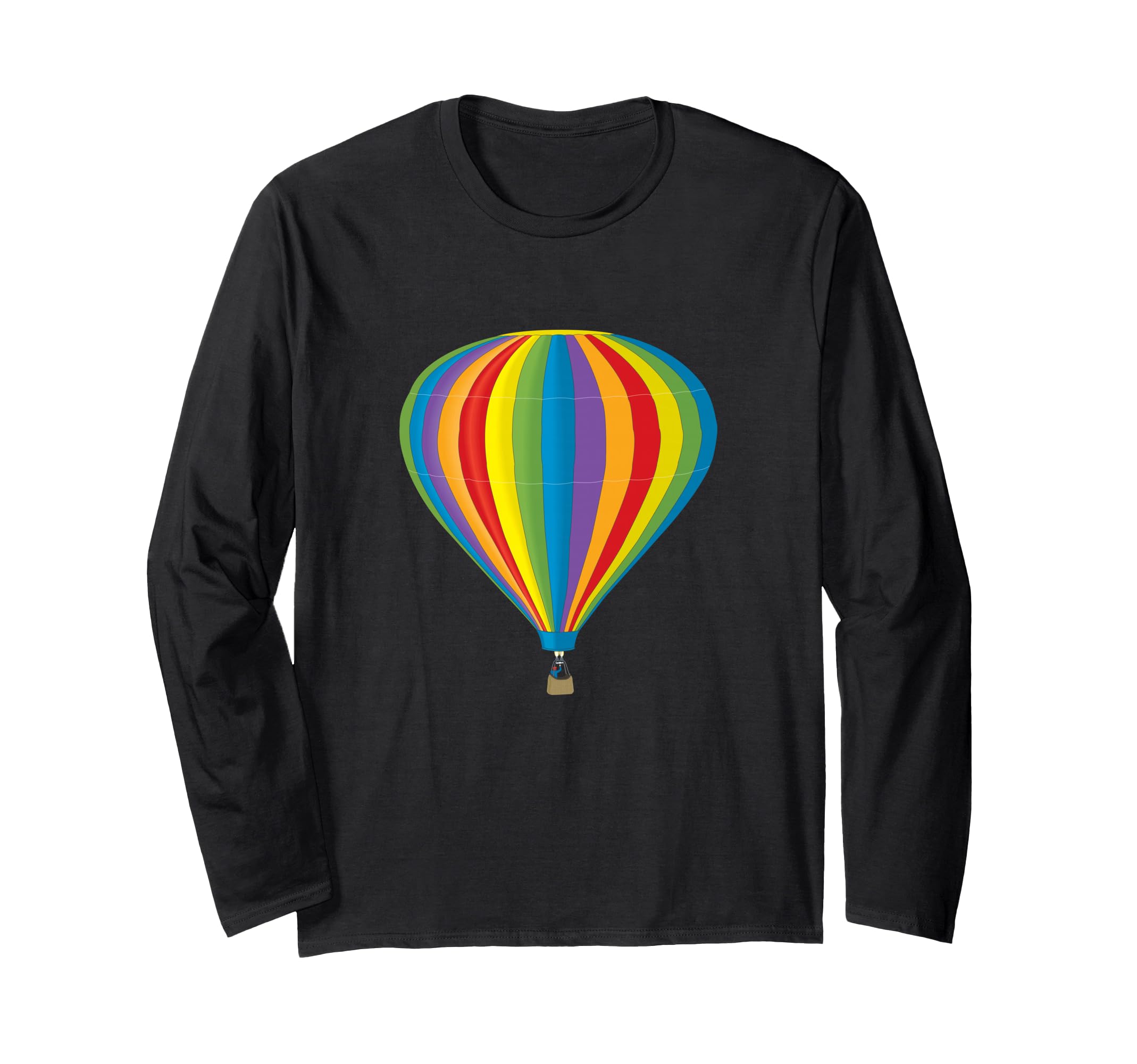 Colorful Hot Air Balloon Travel Adventure Sky Balloon Ride Long Sleeve T-Shirt