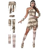 Spooktacular Creations Halloween Mummy Costume Women, Mystical Mummy Costume Adult for Halloween Party