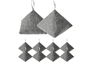 ULTRAOUTLET Charcoal Bamboo Bags nature fresh charcoal bags Activated Charcoal Odor Absorber Eliminator Bag (8, Grey)
