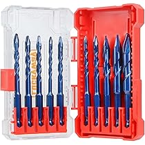 Woyuosn High-strength Eccentric Twist Drill Bit New Four-Flute Sawtooth Eccentric Drill Bit, Cozy Hoome Efficient Drill Bits 6mm/8mm/10mm/12mm Serrated Drill Bit Set