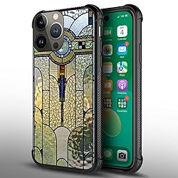 CARLOCA Compatible with iPhone 15 Pro Case,Art Deco