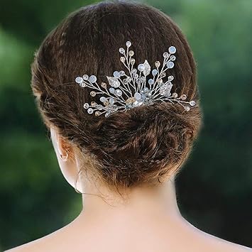 Wedding hair accessories opal Clearance