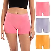 INNERSY Womens Boyshorts Underwear Silky Boxer Briefs Ladies Boy Shorts Panties 3-Pack