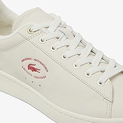 Lacoste Mens Carnaby Set Sneaker, Off WHT/RED, 7