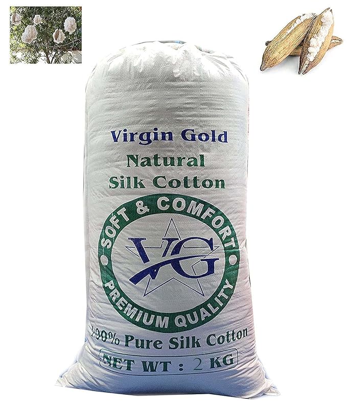 VG MATTRESS Virgin Gold 100 Organic Silk Cotton/Kapok/Ilavam Panju