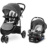 Graco Modes 3 Lite Platinum Travel System with Adjustable Reversible Seat, One Hand Fold, Lightweight Frame, and SnugRide Snu