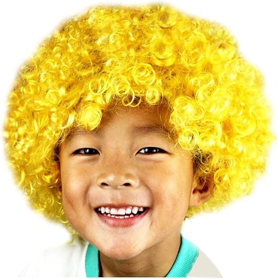 Amazon Co Jp ビエスディディ ボンバー アフロ ウィッグ パーティー カラー 大人 子供 服 ファッション小物