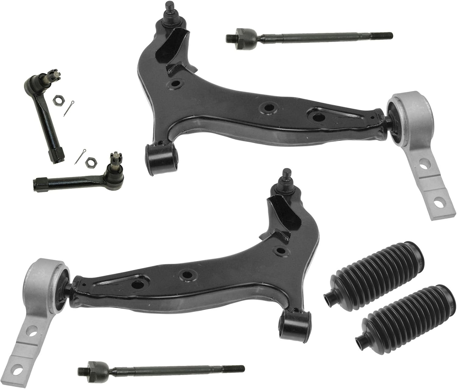 8 Piece Kit Tie Rod End Lower Control Arm & Ball Joint LH