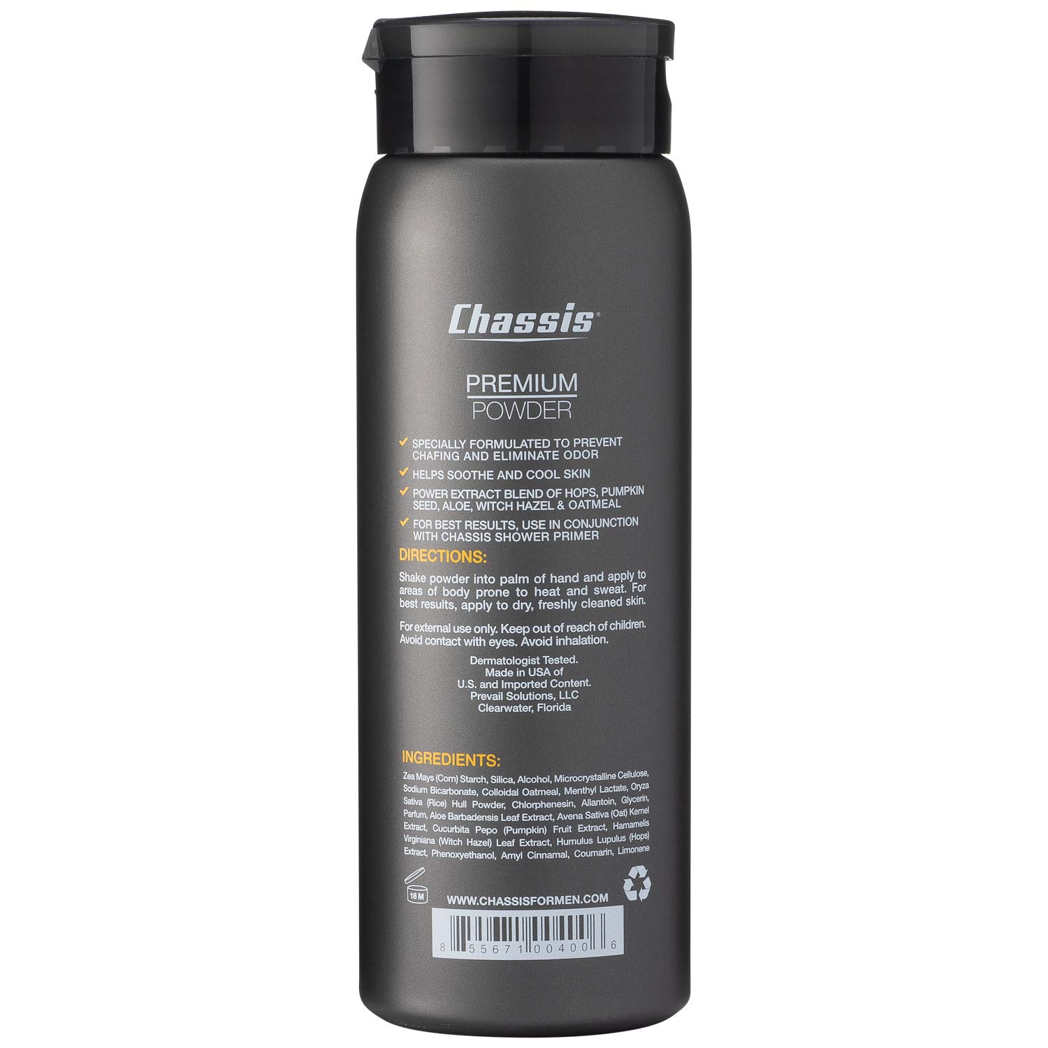 Chassis Premium Body Powder for Men, Original Fresh Scent Buy Online