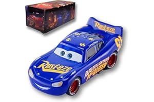 HOMETEAM SP Die-Casting Racers Toy Cars, Safety Alloy Material for Childs, Beauty Color Box Packaging for Your Son Birthday, Inspired by Favorite Characters, Gift for 3+ Years Old (MCQ 3.0Blue)