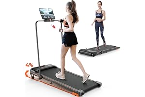 YGZ Treadmill with Incline, Walking Pad Treadmill Under Desk, 3-in-1 Folding Treadmill for Home/Office, Installation-Free, Remote Control/App Control