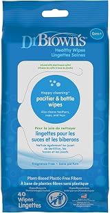Dr. Brown's Pacifier & Bottle Wipes Fragrance Free 40 Wipes view 1