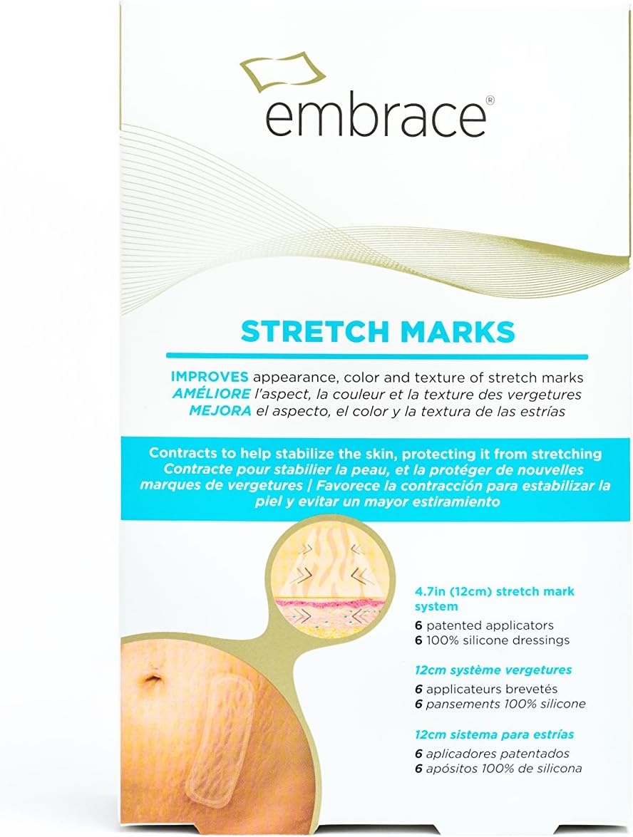 Embrace Stretch Marks Management Silicone Treatment Sheet for Red and