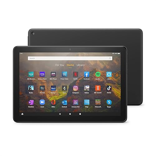 Certified Refurbished Amazon Fire HD 10 tablet | 10.1", 1080p Full HD, 64 GB, Black - with Ads