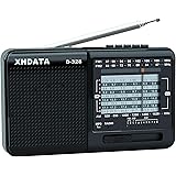 XHDATA D-328 Shortwave AM FM DSP Portable Small Multi Band Radio Stereo MP3 Player with Rechargeable Battery Earphone Jack Po