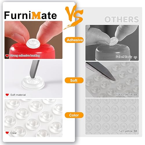 Cabinet Door Bumper- Cabinet Bumpers Clear Soft Close 100PCS