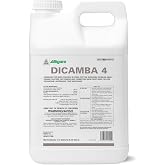 Alligare Dicamba 4 for Corn, Soybean, Cotton, Sugarcane, Turf &amp; More - Powerful Weed Control - Water-Soluble Dicamba Herbicide, Effective on Broadleaf Weeds - Ground &amp; Aerial Application - 2.5 Gallons