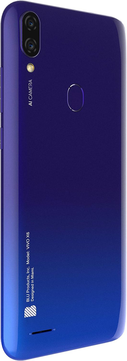 BLU VIVO X6-6.1” HD+ Display, 64GB+3GB RAM - Gradient Blue