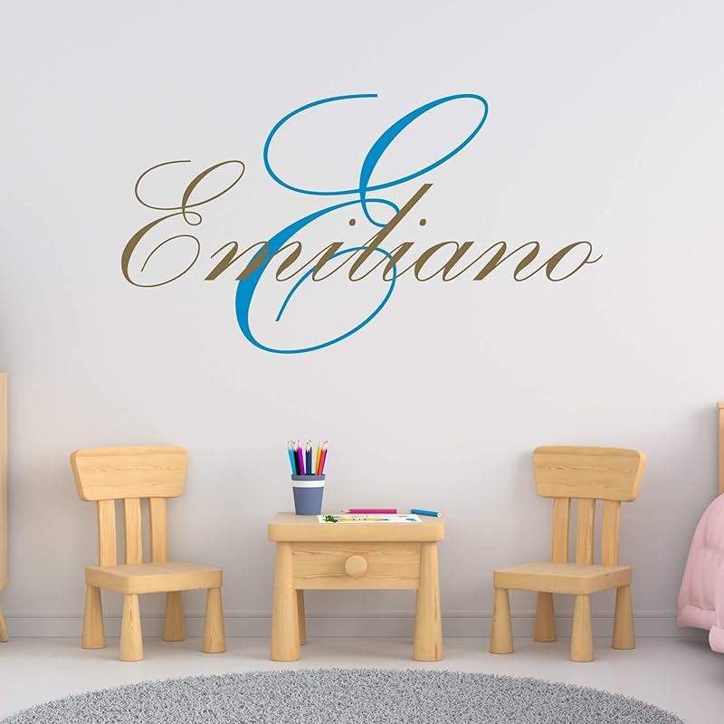 Amazon.com: Boy's Custom Name And Initial Wall Decal, Choose Your Own