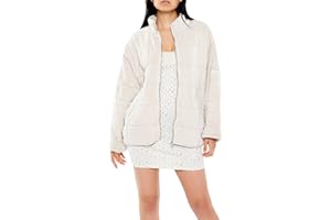 Forever 21 Women's Quilted Zip-up Jacket