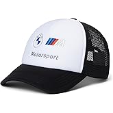Puma Unisex BMW M Motorsport Trucker Cap, White AH25, One Size