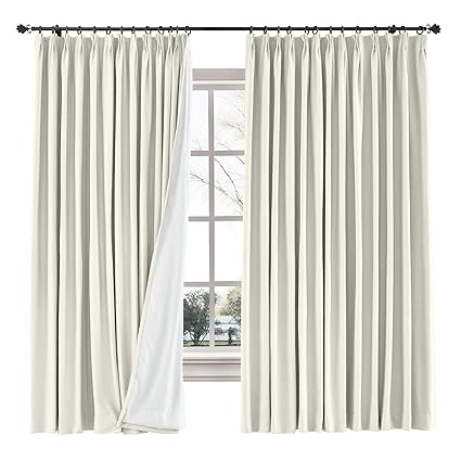 Amazon Com Twopages 52 W X 84 L Inch Pinch Pleat Blackout Curtain