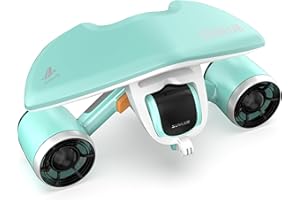 Sublue Mix Underwater Scooter with Action Camera Mount 30 Minutes 22lbf 131ft Waterproof Dual Motors Water Sports Pool Diving Snorkeling for Adults Gray Battery Version