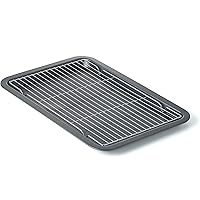 Nifty All in 1 Oven Crisper Baking Pan and Cooling Rack – Non-Stick Chrome Plated, Multipurpose Kitchen Bakeware, Oven…