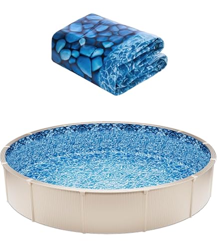 Tapis De Protection Piscine Hors Sol Rond 5,5 M – Tissu Robuste Noir – Meilleure Base Pour Piscine Été