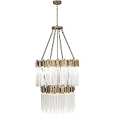 Matrix 14 Light 2-Tier Chandelier - Havana Gold